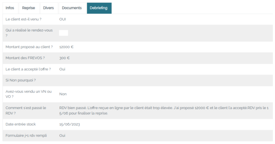 Exemple 2 de fiche client Hélium Connect